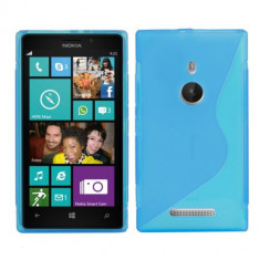 Husa pentru Nokia Lumia 925, Silicon, Albastru, 14491.04 foto