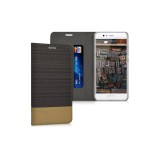 Husa pentru Huawei P10, Textil, Maro, 41401.01