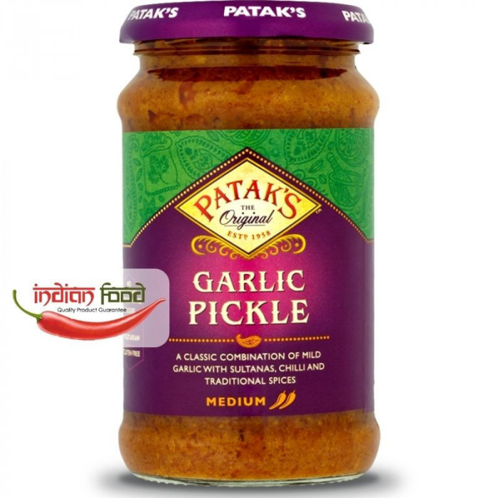 Patak&#039;s Garlic Pickle (Muraturi Indiene de Usturoi Mediu) 300g