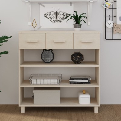 vidaXL Masă cafea &amp;bdquo;HAMAR&amp;rdquo;, maro miere, 90x35x90 cm, lemn masiv de pin 340464 foto