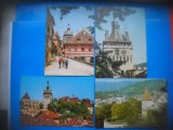 HOPCT LOT 3697 -4 CARTI POSTALE-SIGHISOARA- JUD MURES-NECIRCULATE, Necirculata, Printata