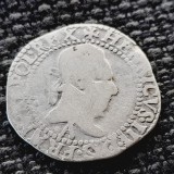 Moneda Argint Franta 1/4 Franc 1587 A Paris, Henric al III-lea, Rar - Colectie Numismatica