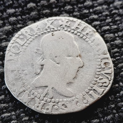 Franta 1/4 francs / franc 1587 A (Paris) argint Henric lll Rar foto