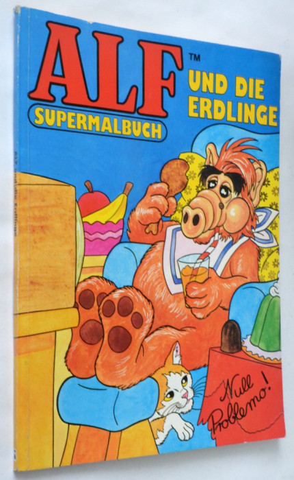 Carte de colorat nefolosita veche 1988 printata un Ungaria Alf