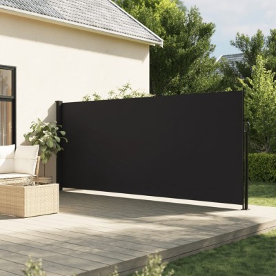 Gossi copertina laterala retractabila, negru, 160x300 cm foto