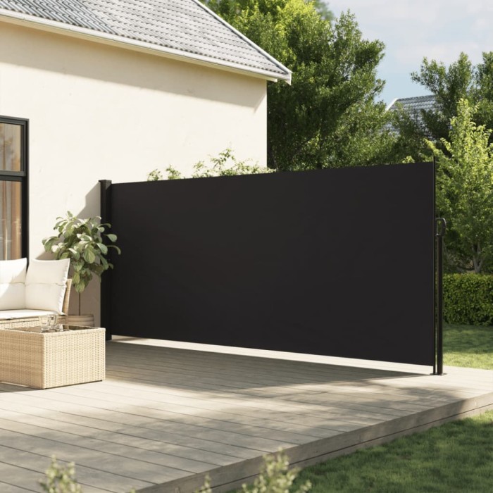 Gossi copertina laterala retractabila, negru, 160x300 cm