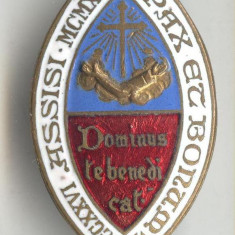 Insigna veche Biserica Religie Isus Hristos In numele Domnului 1926 Superba