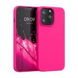 Husa pentru iPhone 13 Pro, Silicon, Roz, 55962.77, Carcasa, Kwmobile