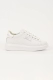 Karl Lagerfeld sneakers din piele KAPRI culoarea alb, KL62518