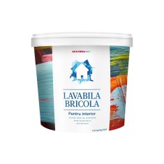 Vopsea Lavabila de Interior Sentosa Bricola, Alba, 8.5 L, Vopsea Lavabila pentru Interior, Vopsea Lavabila Interior, Vopsea Alba, Vopsea Lavabila Alba foto