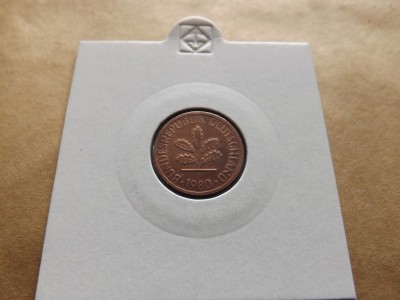 Germania 1 Pfennig 1980 G foto
