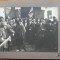 Fotografie mare pe carton, interbelica, Braila, General Macri, Capitan Praporgescu