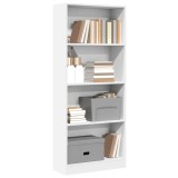 vidaXL Bibliotecă, alb, 60x24x143 cm, lemn prelucrat 857812