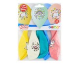 Set baloane premium unicorn si curcubeu Godan , 13 inch pentru petreceri colorate