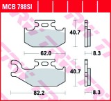 Set placute frana fata stanga TRW MCB788SI - ATV Suzuki LT-A King Quad - LT-A XP King Quad 4T LC 400-450-500-700-750cc