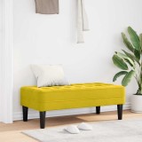 vidaXL Bancă Galben 113 x 57 x 39 cm Catifea