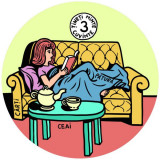 Coaster- Ceai, pătură, cărți - Hardcover - ***