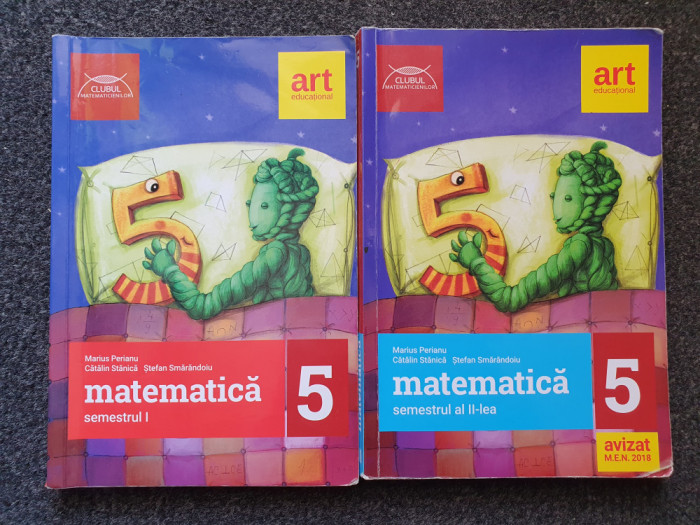 CLUBUL MATEMATICIENILOR MATEMATICA CLASA A V-A - Perianu, Stanica (2 volume)