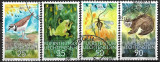 B0953 - Lichtenstein 1989 - Fauna 4v.stampilate,serie completa, Stampilat