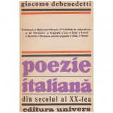 Giacomo Debenedetti - Poezie italiana din secolul al XX-lea - 100095