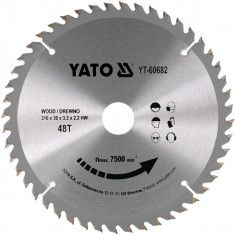 Panza circular 216 x 30 x 3.2 mm 48d lemn Yato YT-60682 foto