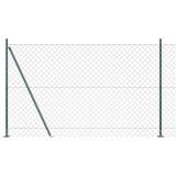 VidaXL Set de St&acirc;lpi de Gard Argintiu 10 x 1.5 m Oțel Galvanizat