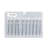 Bit pentru cuticulă diamant, glonte, br&acirc;u albastru, 257/025B