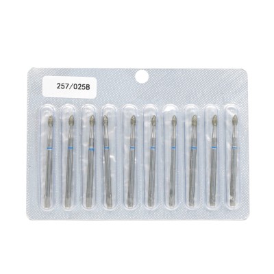 Bit pentru cuticulă diamant, glonte, br&amp;acirc;u albastru, 257/025B foto