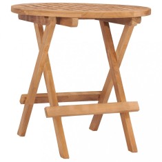 vidaXL Masă de grădină pliabilă, 50 x 50 x 50 cm, lemn masiv de tec 315452