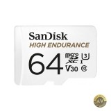 Card Memorie microSDXC SanDisk High Endurance 64Gb Clasa 10 / UHS-1 U3 Cu Adaptor SDSQQNR-064G-GN6IA