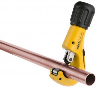 REMS Set promo Masina de indoit tevi Curvo Set 15-18-22-28 580027 R220 + Taietor tevi RAS Cu INOX 3-35 113350 R 580X03 - 4039976087636 foto