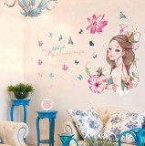 Cumpara ieftin Sticker decorativ, Stylish girls 118 cm, 1438ST, Oem