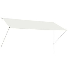 vidaXL Copertina retractabila, crem, 300 x 150 cm foto