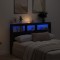 vidaXL Dulap pentru tăblie cu LED Stejar negru 160x17x102 cm 863133
