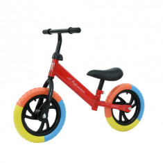 Bicicleta, De Echilibru, At Performance, Fara Pedale, Pentru Copii Intre 2 si 5 ani, Roti in 3 Culori - Rosu
