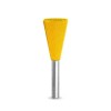 Biax sculptura lemn SABURR - Cap conic inversat 19 mmtija 6mm, Granulatie Saburr FINA - GALBENA