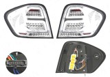 Stop spate lampa Mercedes Clasa Ml (W164), 07.2008-11.2011, spate, Stanga+Dreapta, LED; transparent, silver; tuning, Taiwan