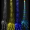 Instalatie tip perdea luminoasa, 400LED, 3x3m, diverse culori
