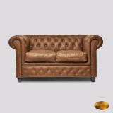 Canapea Chesterfield 2 locuri Brighton FT &ndash; Vintage C1060
