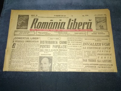 ZIAR ROMANIA LIBERA 4 OCTOMBRIE 1945 foto