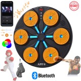 Cumpara ieftin Aparat Smart de Box APF&reg; cu Lumini RGB, Bluetooth, Manusi Negre si Fixare cu Banda Velcro, Portocaliu/Negru