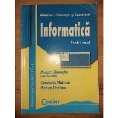 Informatica: Manual pentru clasa a 10-a - Mioara Gheorghe, Constanta Nastase