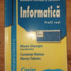 Informatica: Manual pentru clasa a 10-a - Mioara Gheorghe, Constanta Nastase