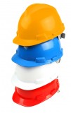 Casca Protectie Tolsen, Plastic PP, Rosie, Ajustare Clema, Standard CE EN397