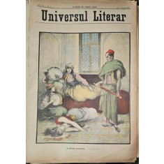 Revista Universul Literar nr.45/1897 pe coperta o drama in harem