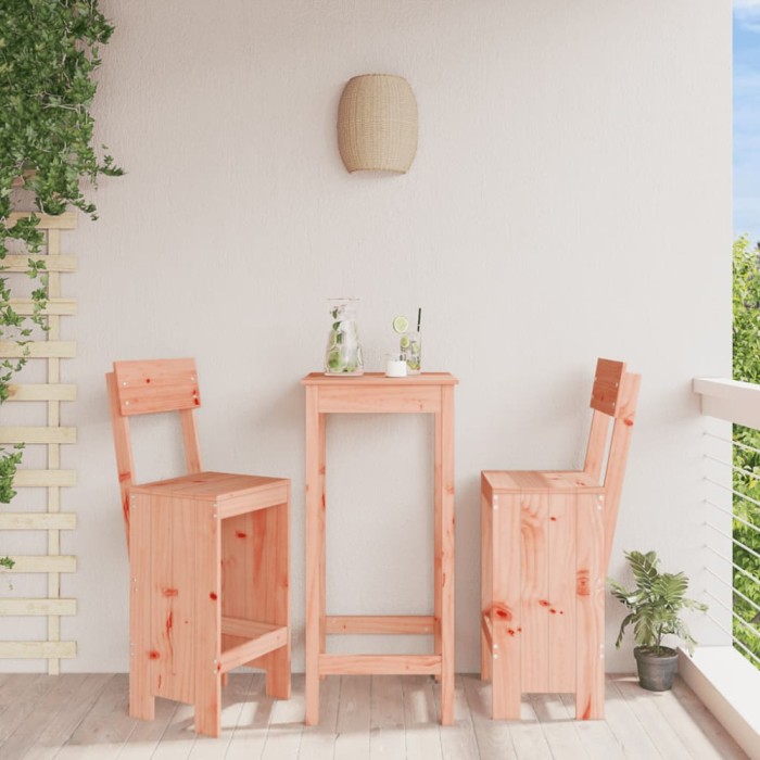 Gossi taburete de bar, 2 buc., 40x48,5x115,5 cm, lemn masiv douglas