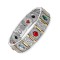Bratara magnetica din otel inoxidabil, silver-gold, model SY106J