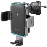 Incarcator Auto Wireless Proove Triple Clamp Pro, 15W, 1.67A, Gri WHTP15010004