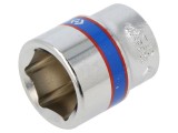 Tubulară HEX 15mm 6-puncte, Lungime manşon 24,5mm - KING TONY