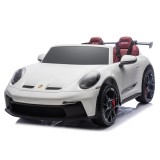 Masinuta electrica pentru 2 copii, Porsche 911 GT3 320W 24V 14Ah premium, culoare alba